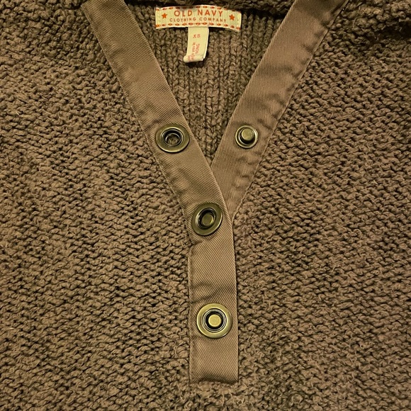 Old Navy Womens XS Brown Hooded Sweater - Picture 5 of 7